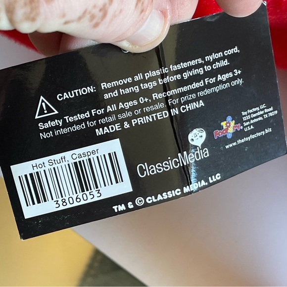 NEW Large Hot Stuff Red Devil Plush Toy 15 inches. NWT Soft - Picture 9 of 11